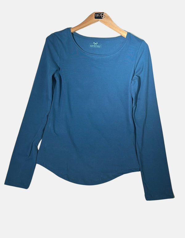 Azure Allure Long-Sleeve Top